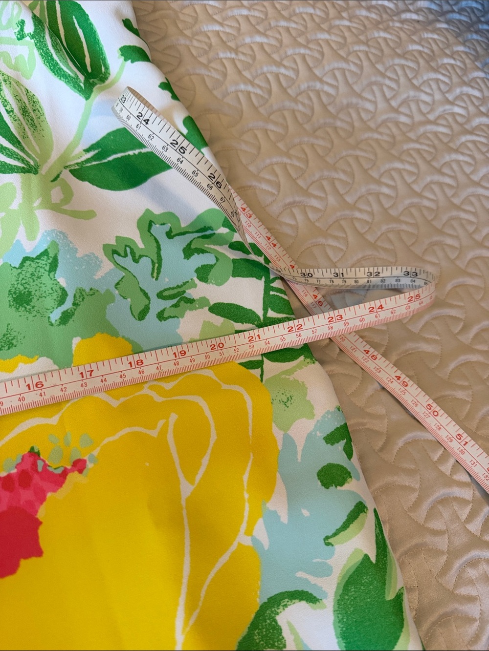 Lilly Pulitzer Bernice Maxi Green, Pink & Yellow Floral Tie-Shoulder Maxi Dress - Picture 9 of 9